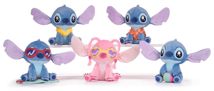 (Mis 3+) STITCH – Hawaii Collection –  Peluche 30cm 5ass…x45